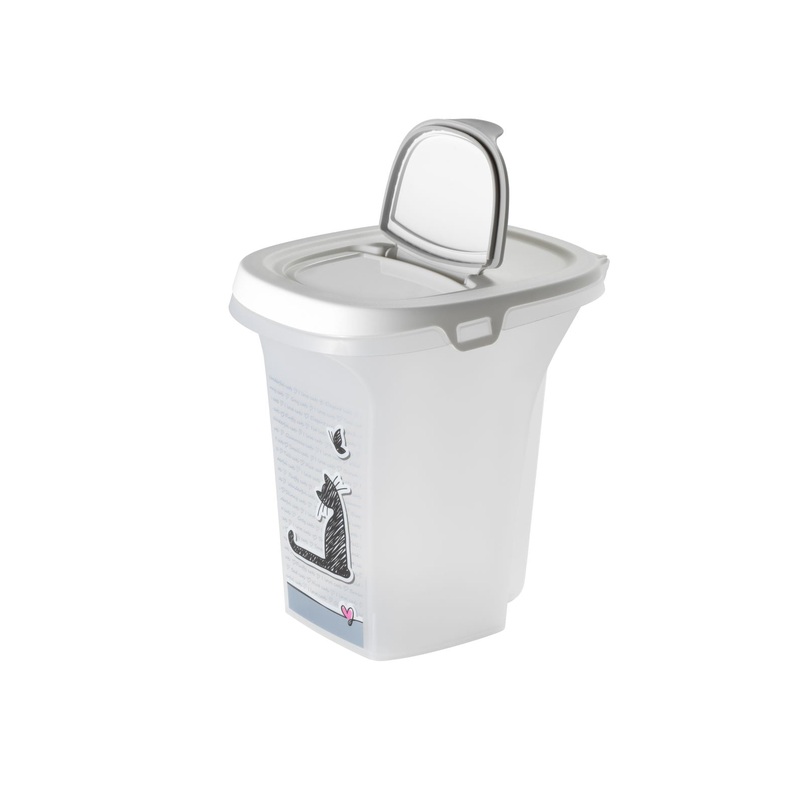 MODERNA Pet Food Container 25 Cups (White)