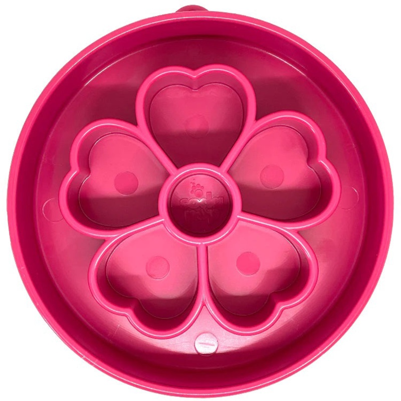 SodaPup Flower eBowl Enrichment Slow Feeder Bowl Pink 8