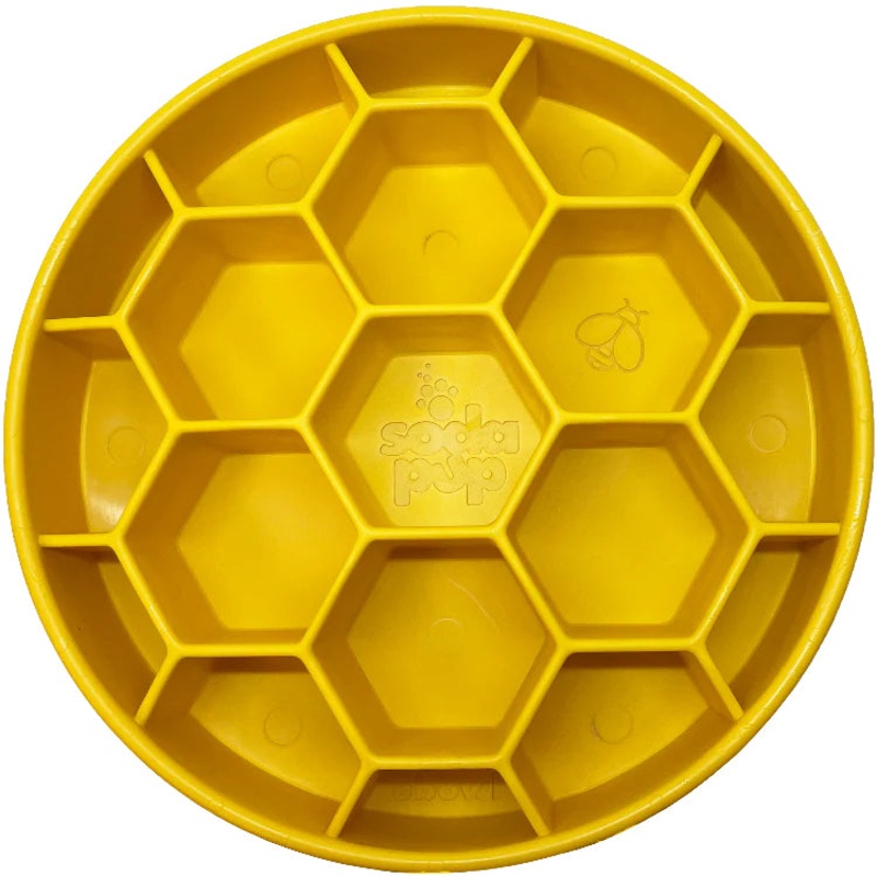 SodaPup Honeycomb eBowl Enrichment Bowl Slow Feeder for Dogs 8