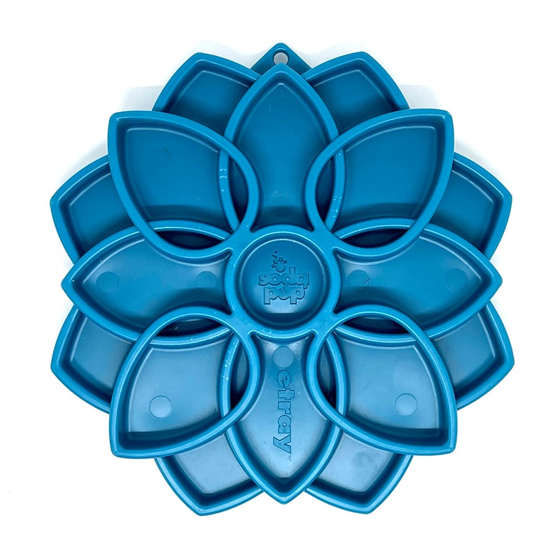 SodaPup Mandala eTray Enrichment Feeder for Dogs Blue 8