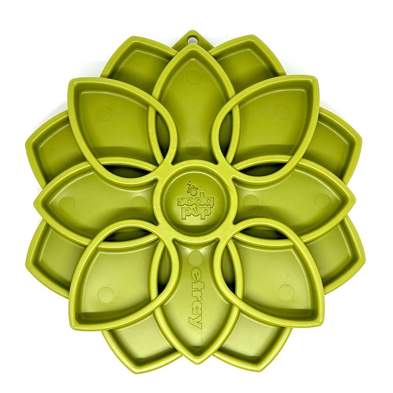SodaPup Mandala eTray Enrichment Feeder for Dogs Green 8