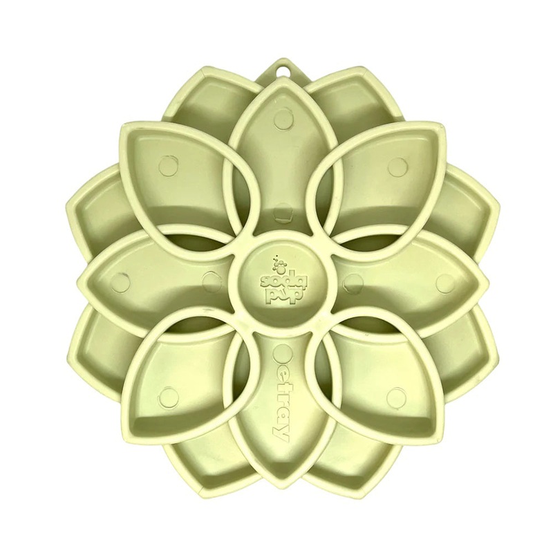 SodaPup Mandala Softie eTray Enrichment Feeder for Dogs Pastel Green 8