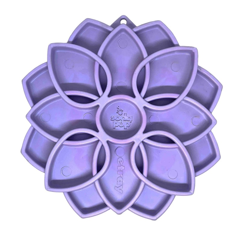 SodaPup Mandala Softie eTray Enrichment Feeder for Dogs Pastel Purple 8
