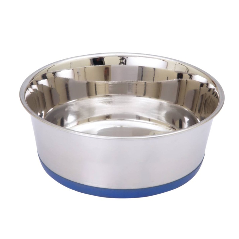 ThoozyPet Heavy Dish Outside Matte Inside Mirror with Bonded Silicone Rubber Base 2 Qt.