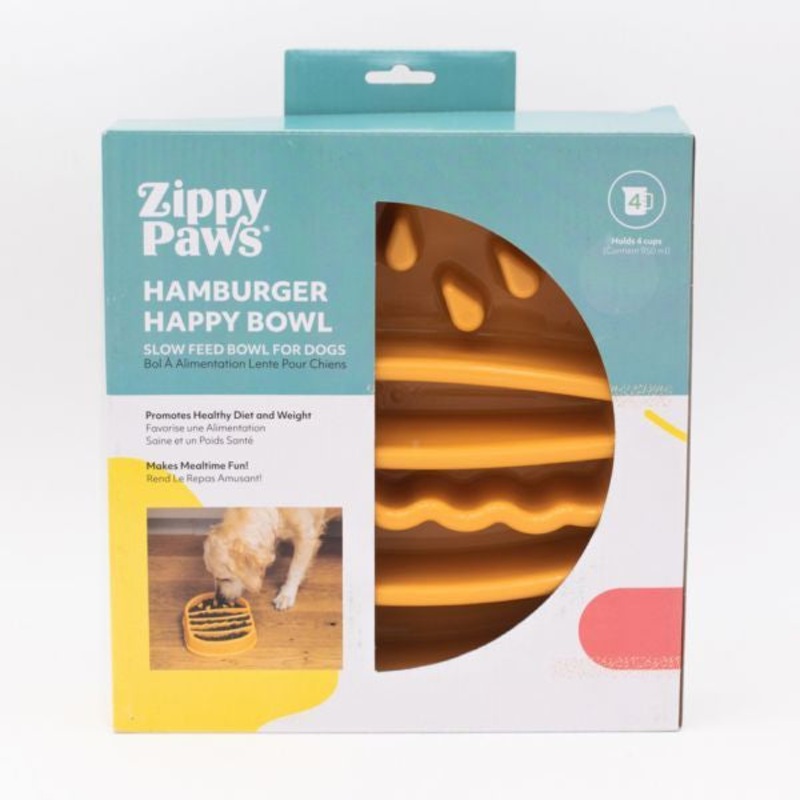 ZippyPaws Happy Bowls – Hamburger