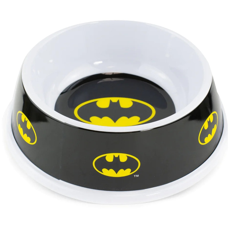 Buckle Down – Batman Black Yellow Single Melamine Pet Bowl 16oz