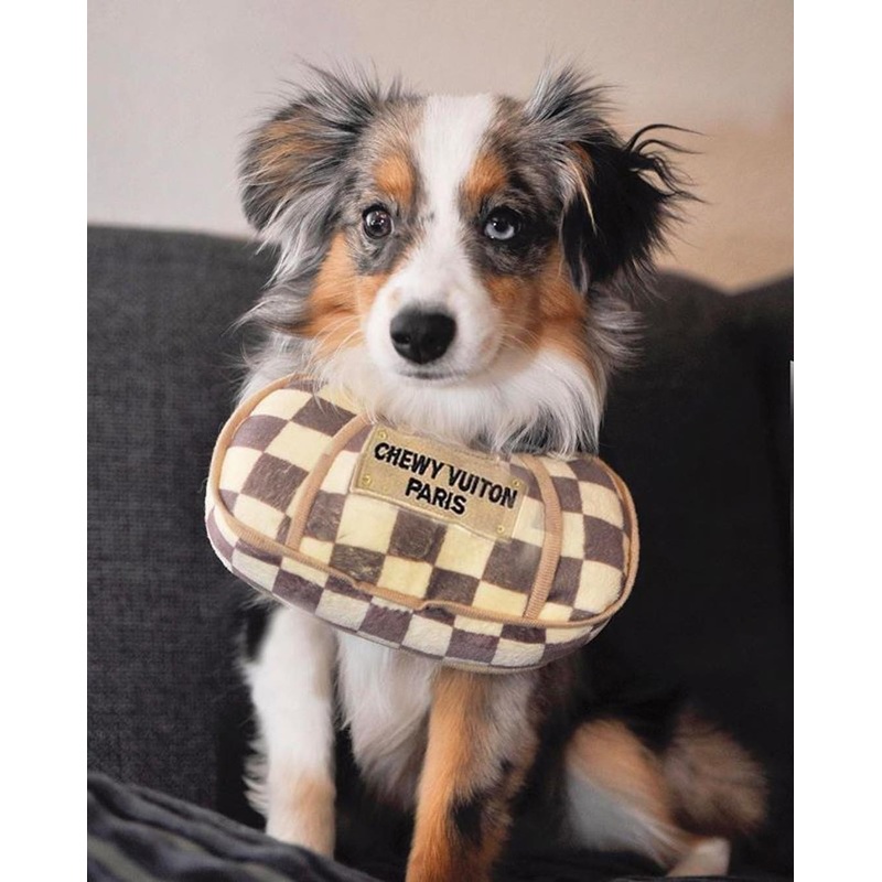 Chewy Vuiton Paris Purse Dog Toy