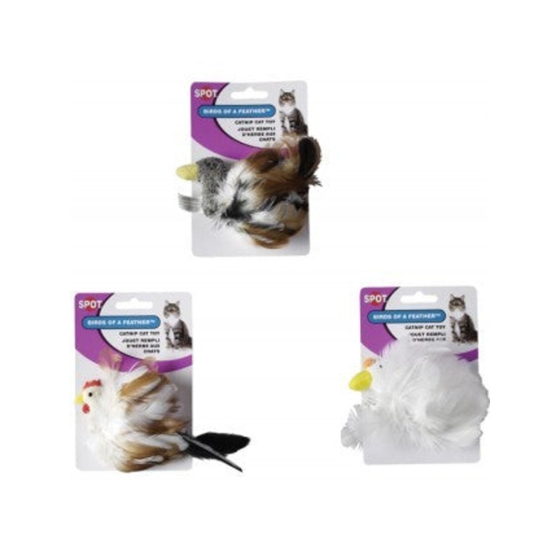 Spot Bird of Feather Cat Toy|Single – Assorted Styles