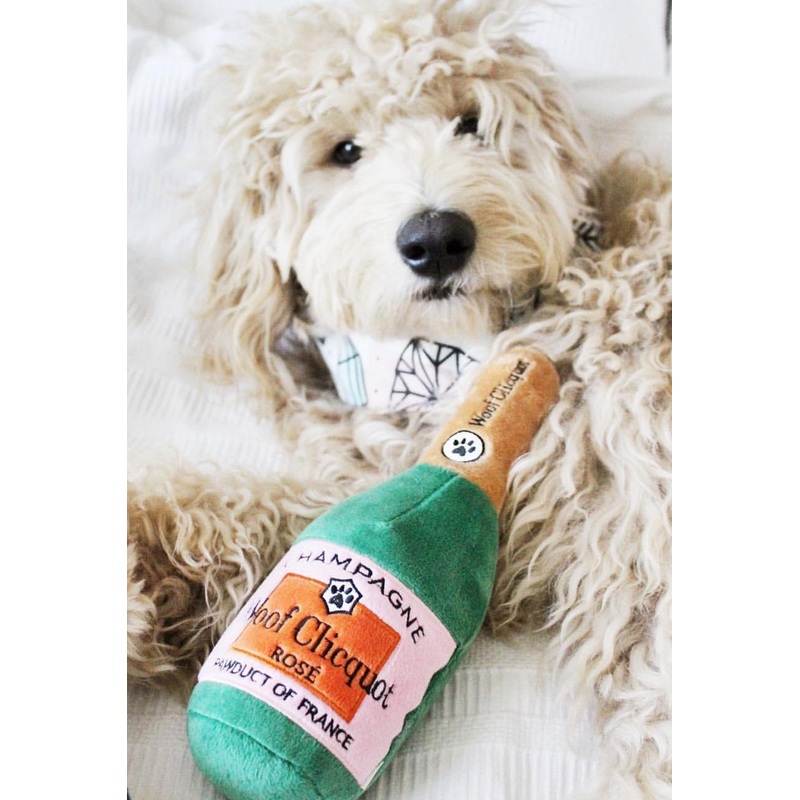 Woof Clicquot Rose Dog Toy|Small|Regular