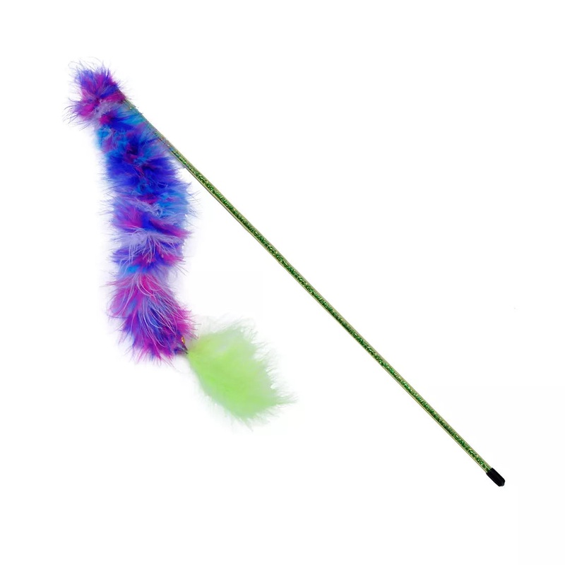 Coastal Turbo Feather Tail Teaser Cat Toy