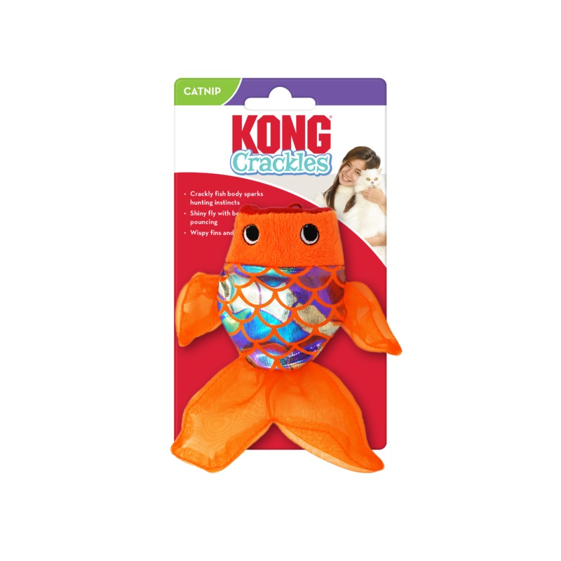 KONG Crackle Gulpz Cat Toy|Fish Cat Toy