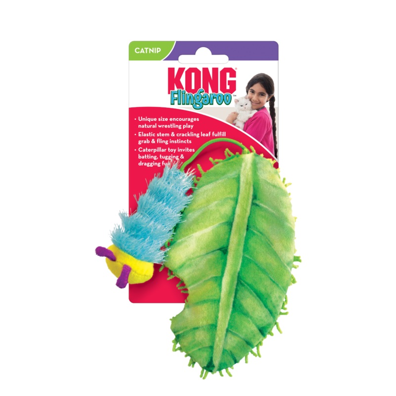 KONG Flingeroo Caterpiller Cat Toy