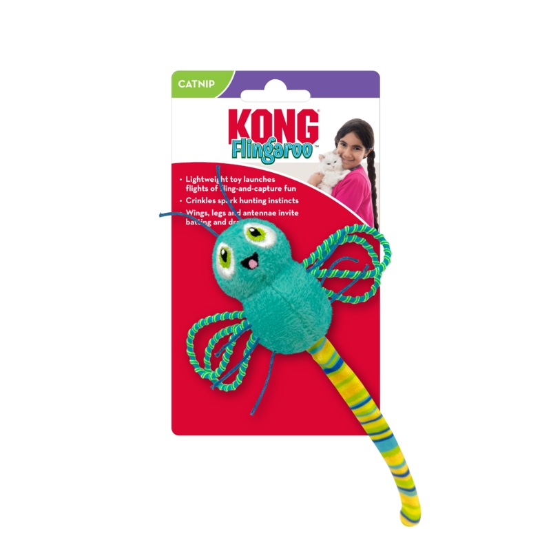 KONG Flingeroo Dragonfly Cat Toy