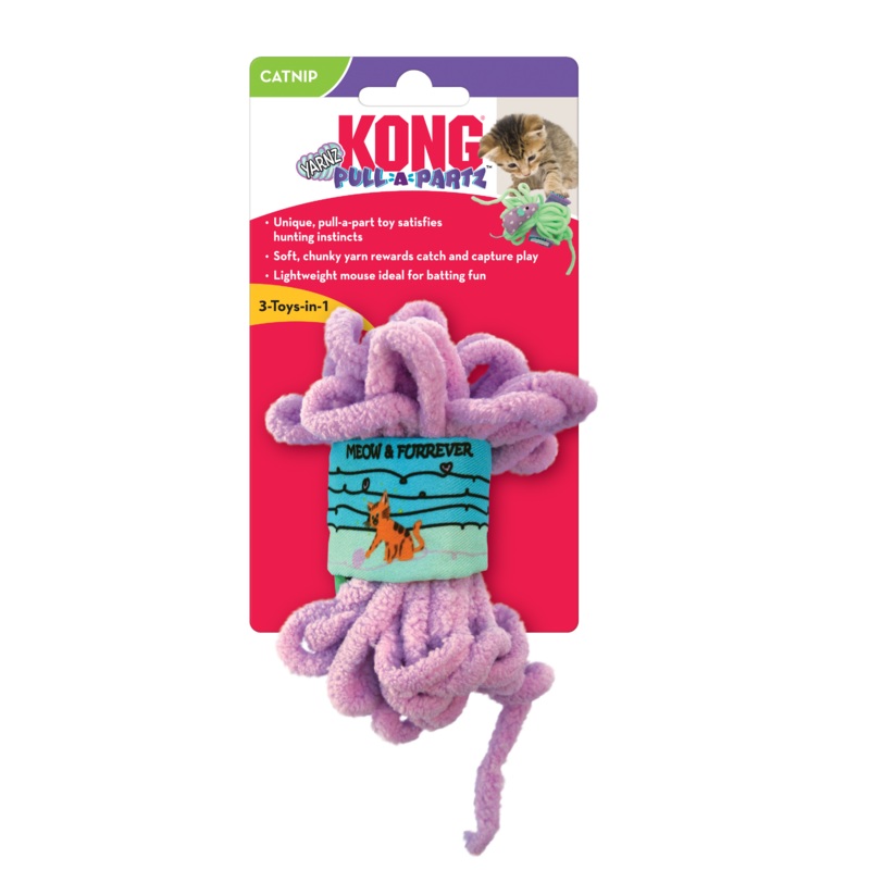 KONG Pull-A-Partz Yarnz Cat Toys