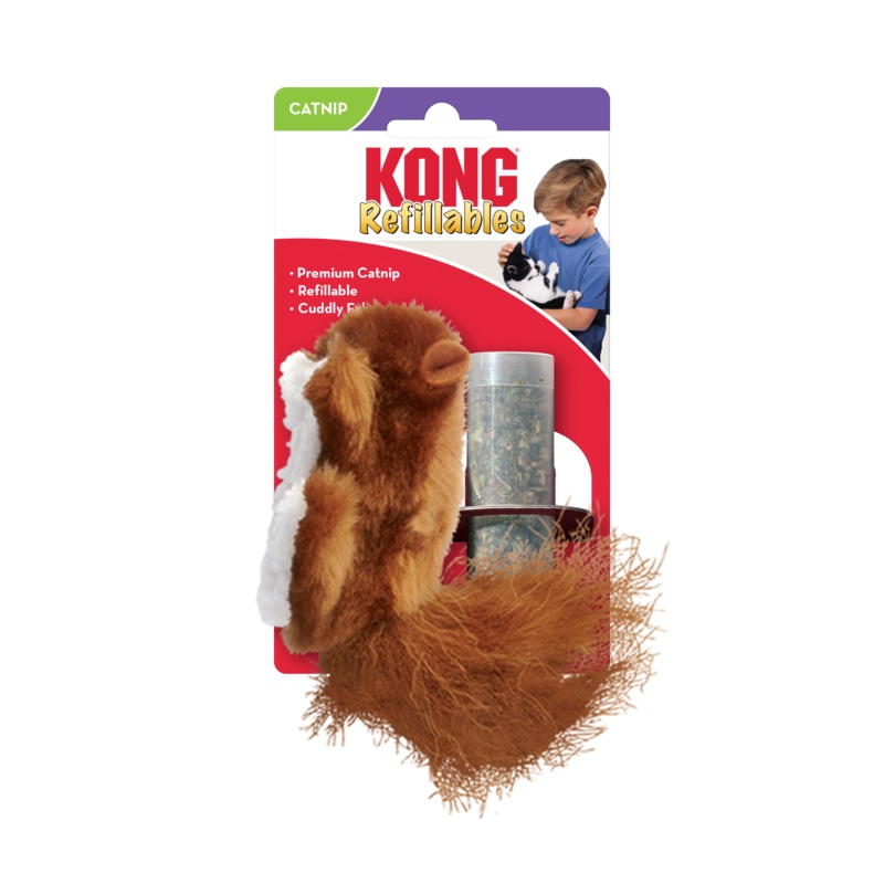 KONG Refillables Squirrel Catnip Cat Toy