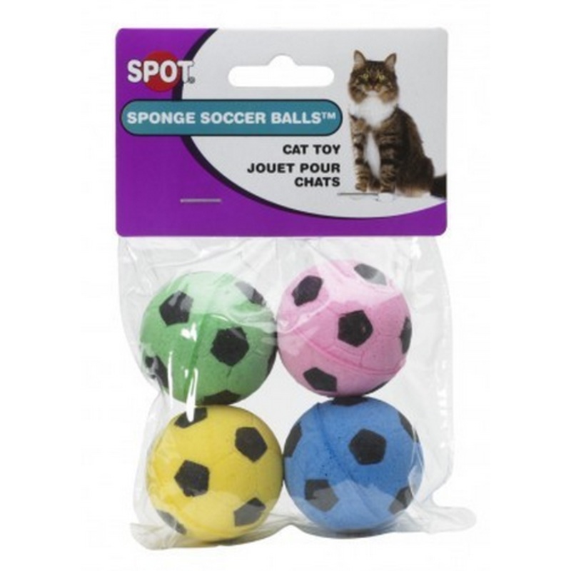 SPOT Sponge Soccer Balls Cat Toy