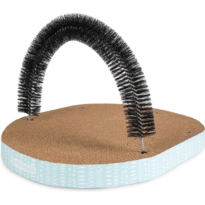 Catstages Scratch & Groom Scratch Pad & Grooming Brush Cat Toy
