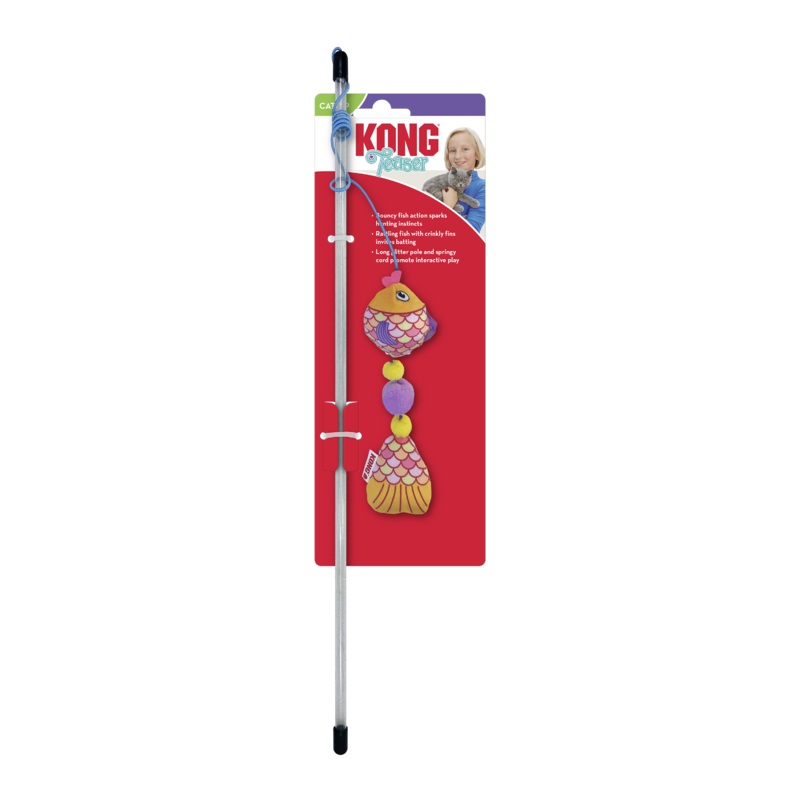 KONG Scrattles Fish Teaser Cat Toy