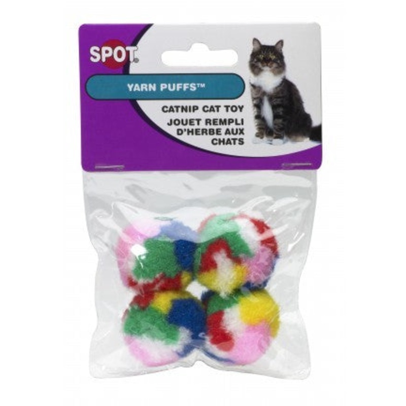 Spot Yarn Puff Cat Toy 4 Pack|4 Pack