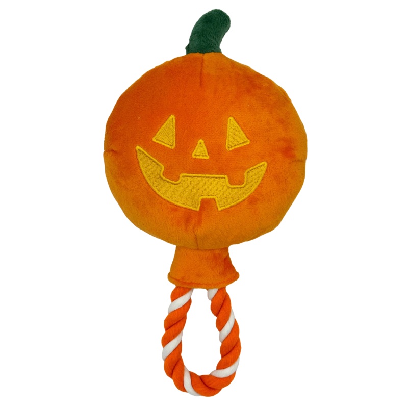 Huxley & Kent Jack-O-Lantern  Safety Pop Dog Toy