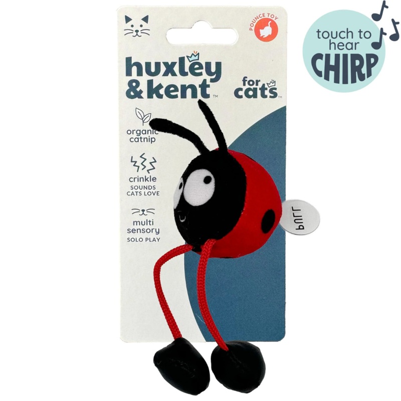 Huxley & Kent Ladybug Chirpy Cat Toy